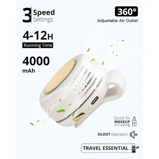 Silent Bladeless Clip Fan